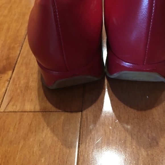 9.5 Women’s RED PETER KAISER Flat Rubber sole Shoe - Picture 2 of 8